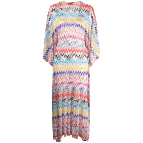 Missoni Zigzag-Pattern Long-Sleeve Dress Multicolor 
