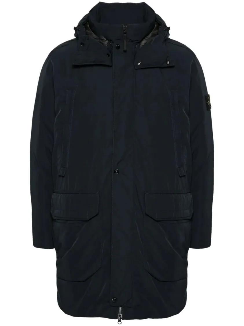 Stone Island - Compass-Badge Hooded Jacket - Größe XXXL - schwarz