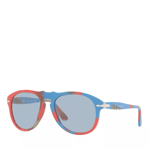 Persol Sunnglasses Man 0PO0649 114856 Red And Blue Spotted Recycled Sonnenbrille