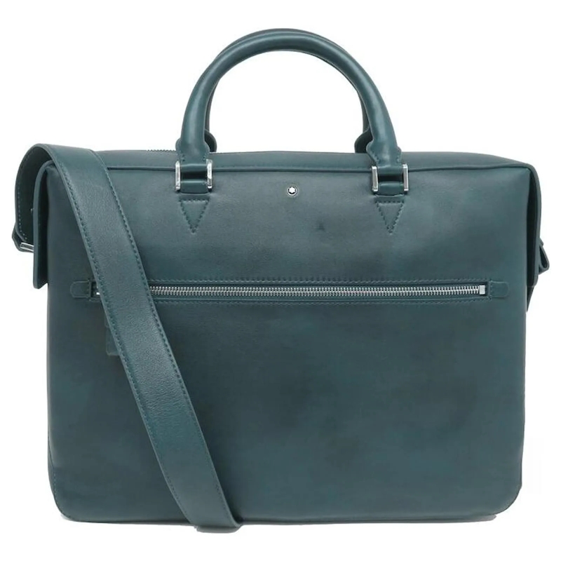 Montblanc Saddle Bag NEUE MONTBLANC MEISTERSTUCK SFUMATO MEDIUM PETROLE blau