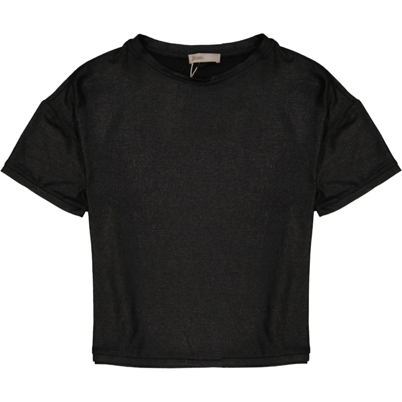 Herno Legeres Oberteil Herno  short-sleeve T-shirt schwarz