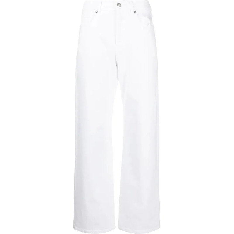 P.A.R.O.S.H. Jeans High Waist Strairght Jeans White
