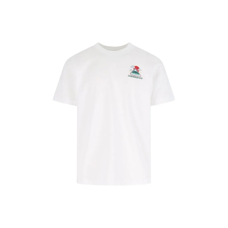 Casablanca T-shirt Heren Montagne Ondulee T-Shirt Wit weiß