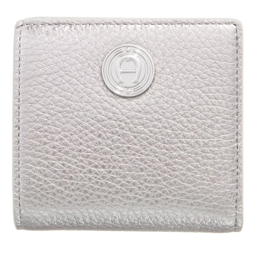 AIGNER Leel Silver Coloured Bi-Fold Wallet