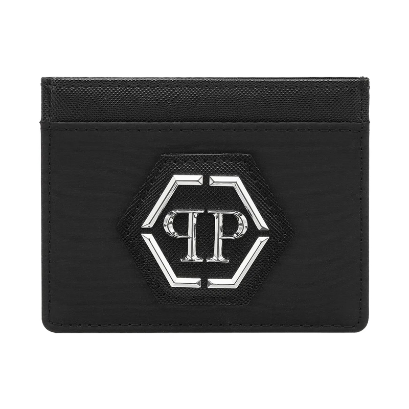 Philipp Plein Geldbörse Kartenetui Hexagon schwarz