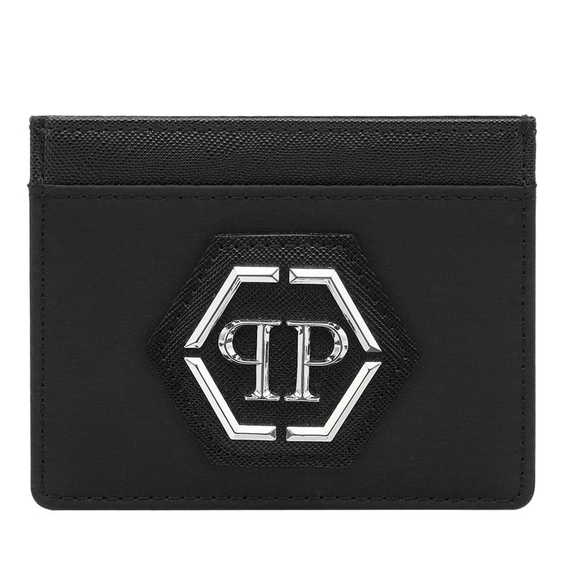 Philipp Plein Kartenhalter Kartenetui Hexagon schwarz