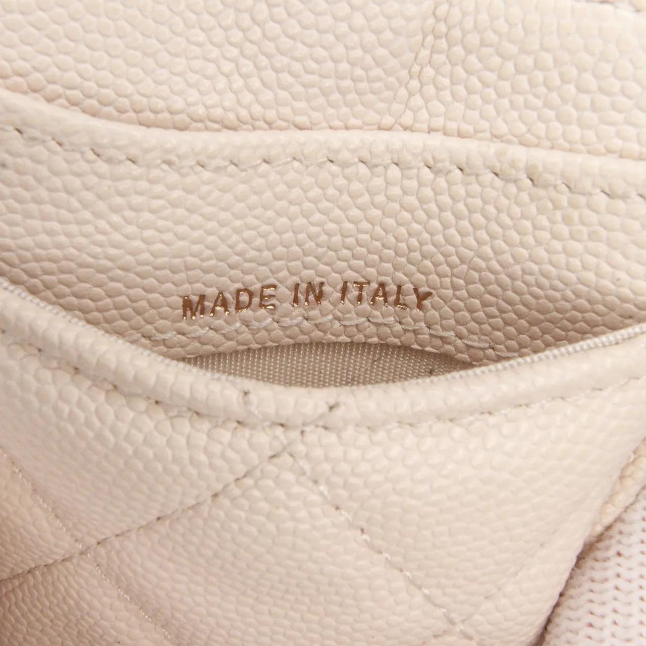 Thumbnail - Chanel Portemonnaie - Quilted Caviar ID Card Holder - Gr. unisize - in Braun - für Damen