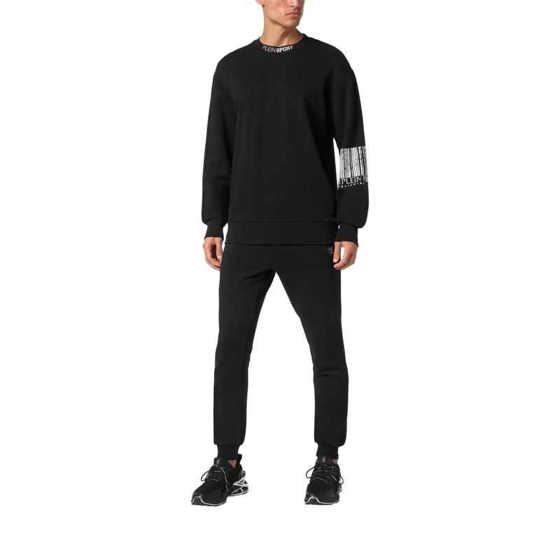 Plein Sport Sweatshirt Sweatshirt Barcode schwarz(Image 5)