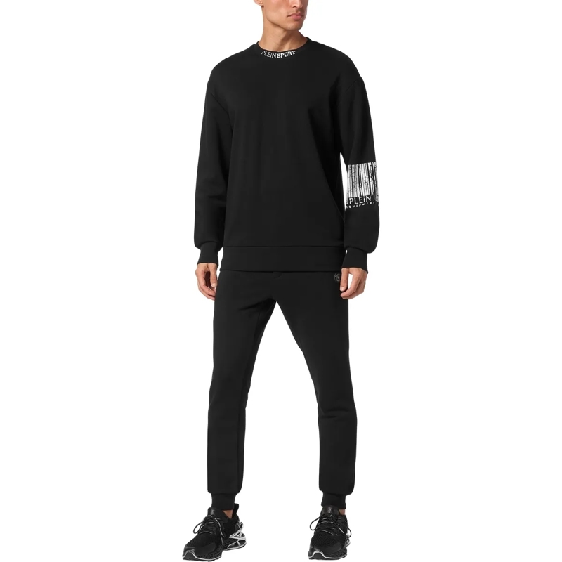 Plein Sport Top Sweatshirt Barcode schwarz(Image 4)
