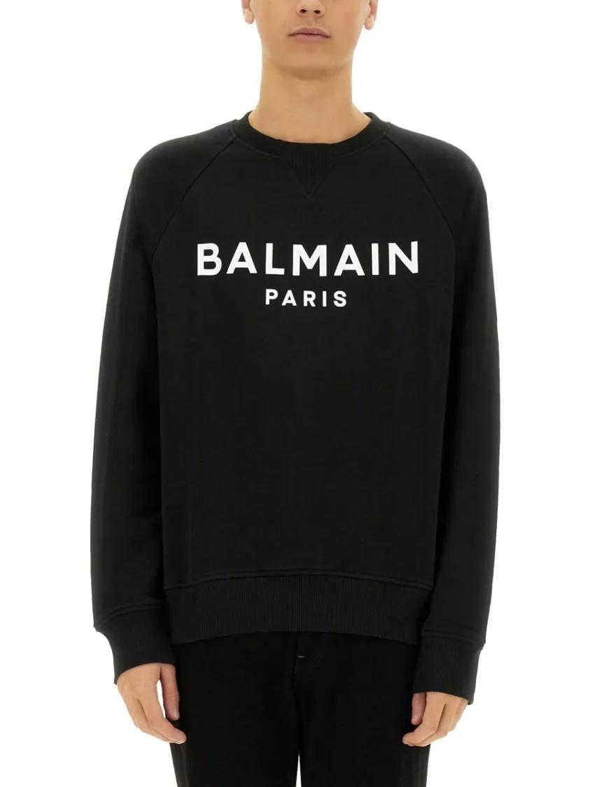 Thumbnail - Balmain - Relaxed Fit Black Sweatshirt - Größe M - schwarz