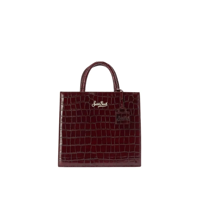 Mc2 Saint Barth Sac à bandoulière Shop Bag Midi Crafted Burgundy