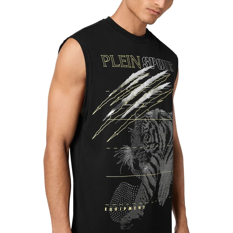 Plein Sport Top Tanktop Tiger schwarz(Image 8)