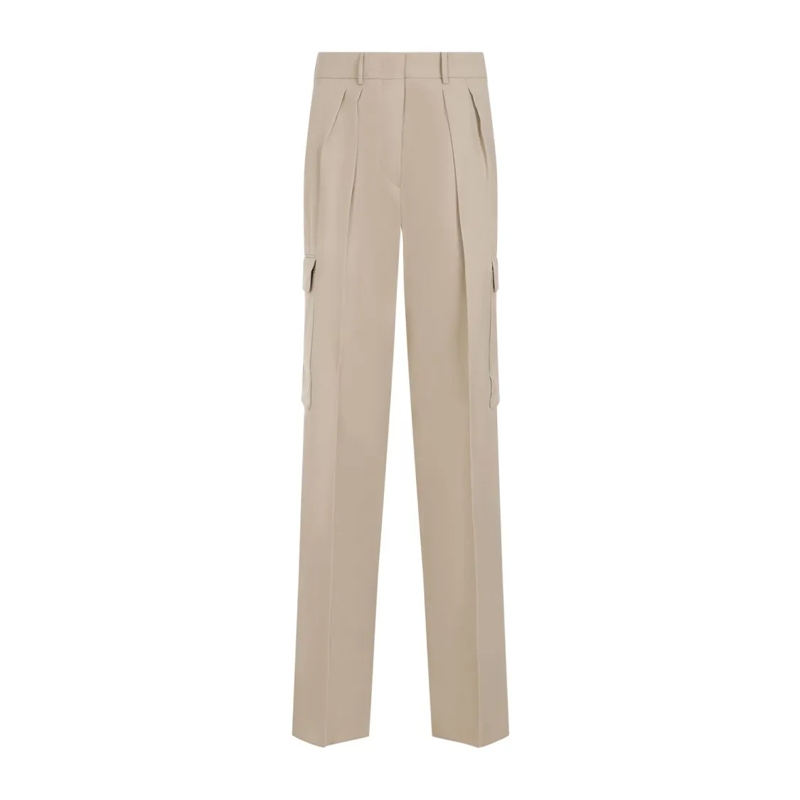 Sportmax  Jacopo Cargo Beige Viscose Pants Neutrals