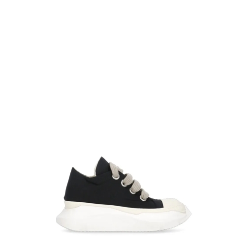 Rick Owens Black Fabric Sneakers Black låg sneaker