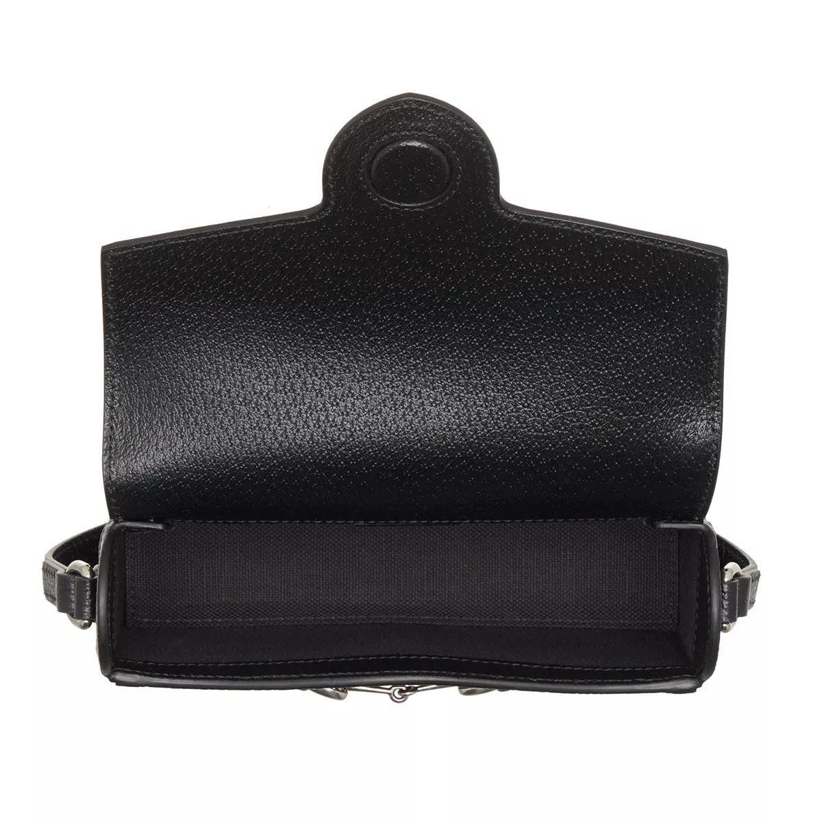 Gucci Crossbody bags Horsebit 1955 Jumbo GG Mini Bag in zwart