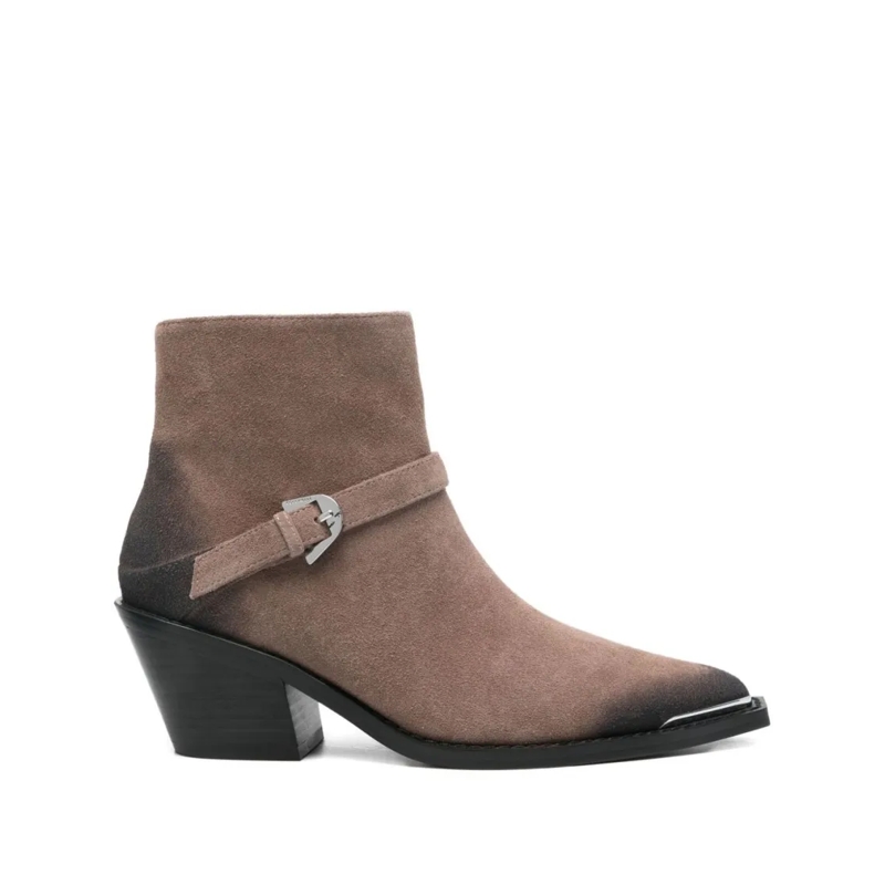 Coccinelle Ankle Boots Coccinelleconnie Suede Vi Warm Taupe