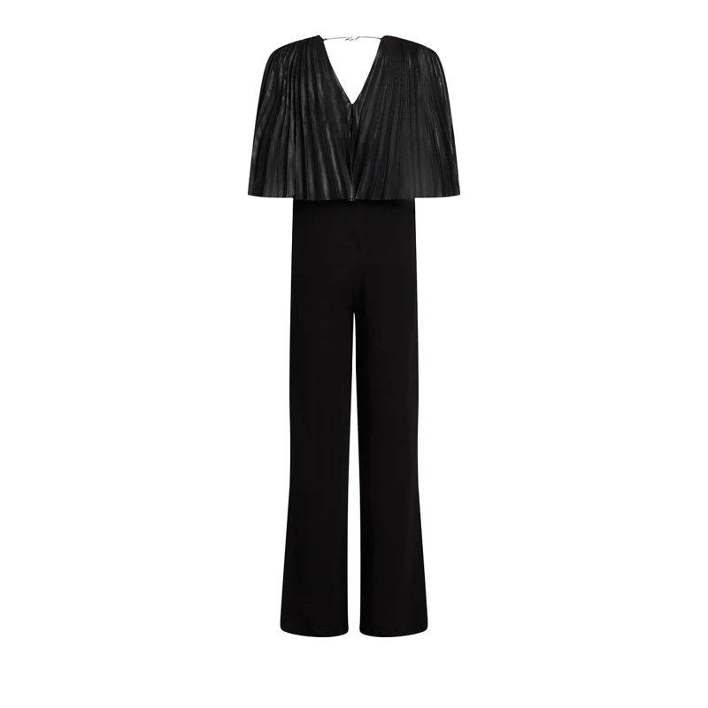 Karl Lagerfeld Jumpsuit JUMPSUIT MIT PLISSIERTEM CAPE schwarz (Image 6)