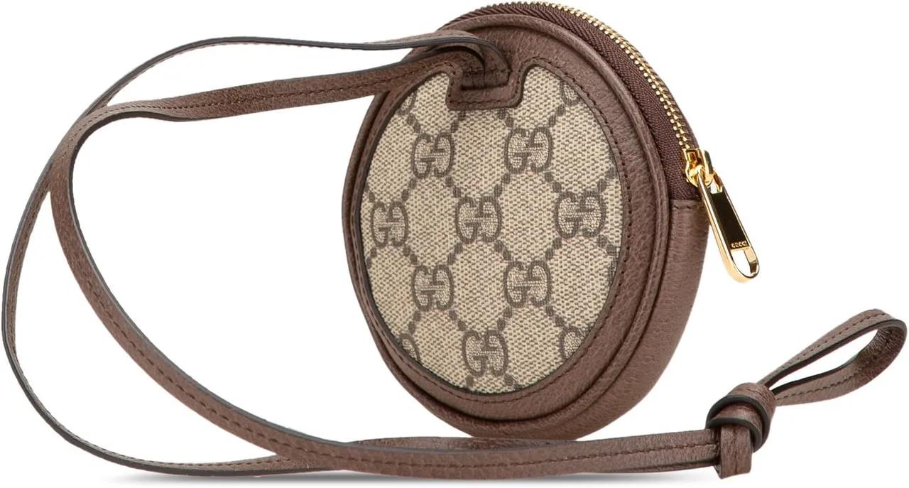 Thumbnail - Gucci Hobo Bags - 2016-2024 Mini GG Supreme Ophidia Round Neck Pouch - Gr. unisize - in Braun - für Damen