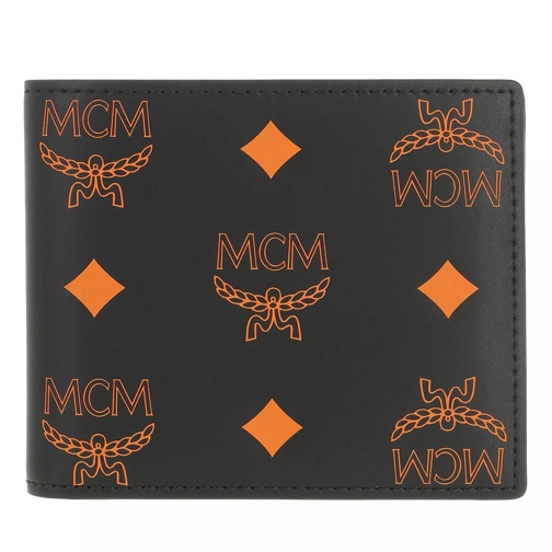 MCM Color Splash Logo M-F2-1 Small Wallet Cognac Tvåveckad plånbok