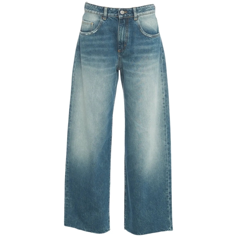 ICON DENIM Jeans à jambe droite Wide leg jeans 'Bea' blau