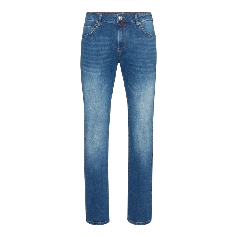 BILLIONAIRE Jeans mit geradem Bein Jeans Regular Fit blau