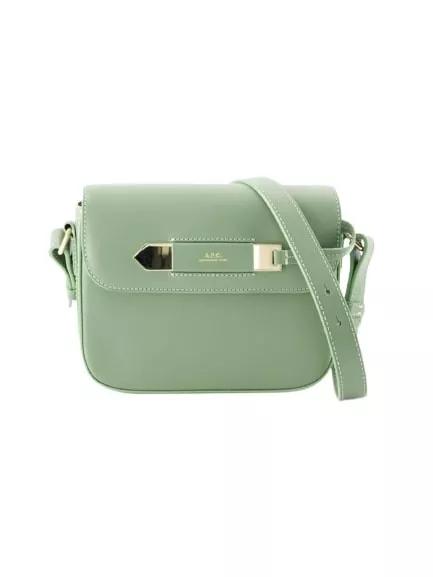 A.P.C. Shopper - Charlotte Crossbody Bag - Leather - Green - Gr. unisize - in Grün - für Damen