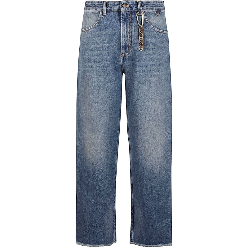 Darkpark Jeans mit geradem Bein Jeans Blue blau