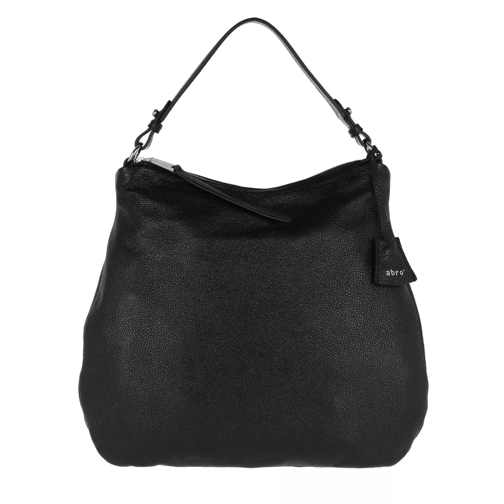 Abro Calf Adria Hobo Bag Large Black/Nickel Hobo Bag