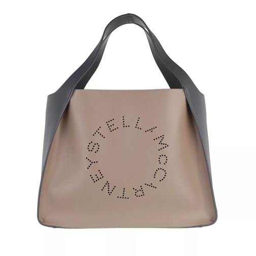 Stella McCartney Tote Bag Bicolor Eco Soft Alter Nappa Moss/Slate Rymlig shoppingväska