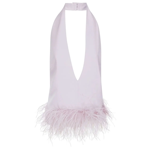 16Arlington Top Rosa Ostrich Feather Top Pink