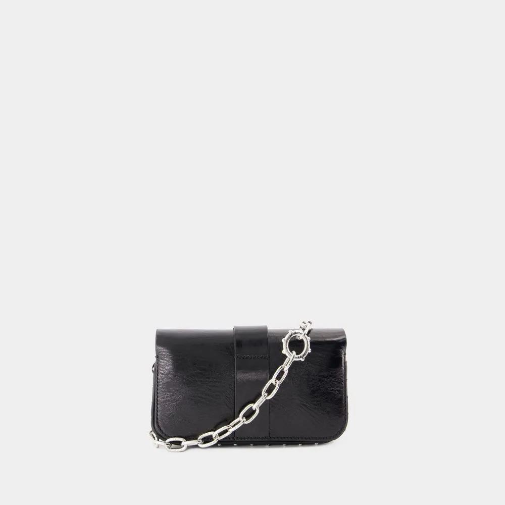 Zadig & Voltaire Hobo bags Kate Crossbody Leather Black in zwart