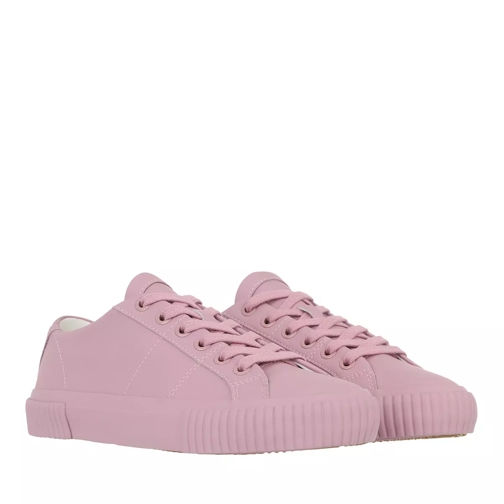 Ted Baker Kimiah Leather Colour Drench Vulcanised Trainer Light Pink lage-top sneaker