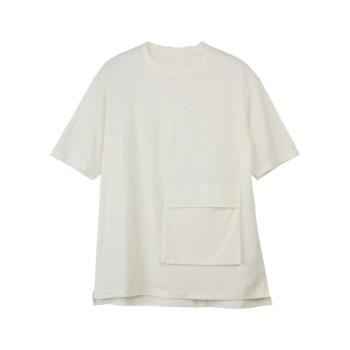 Y-3 T-Shirt mit aufgesetzter Tasche white white 