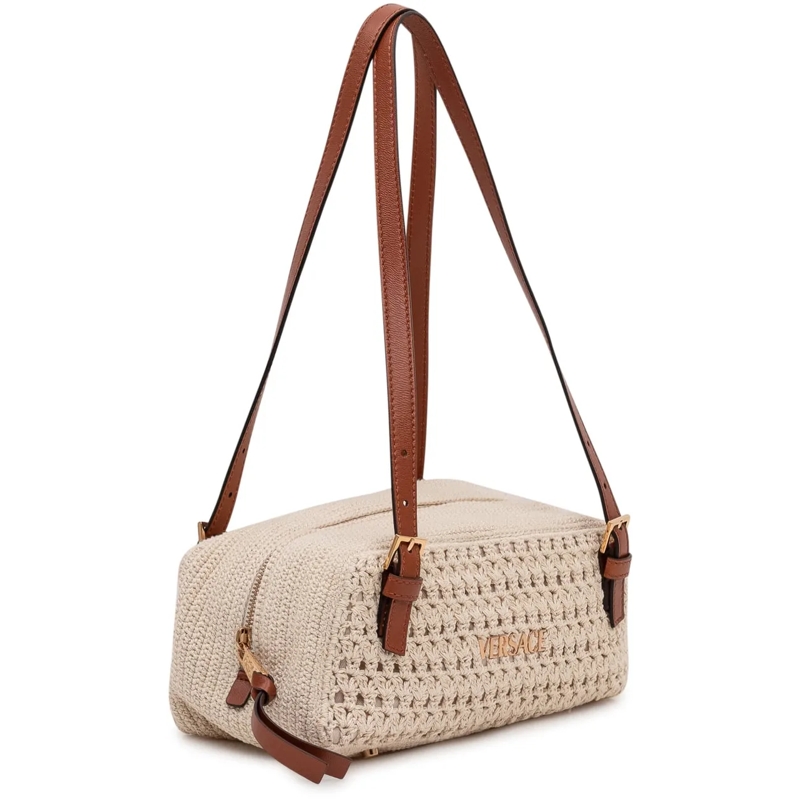 Versace Schultertasche Borsa Bowling Versace Tag weiß(Image 2)