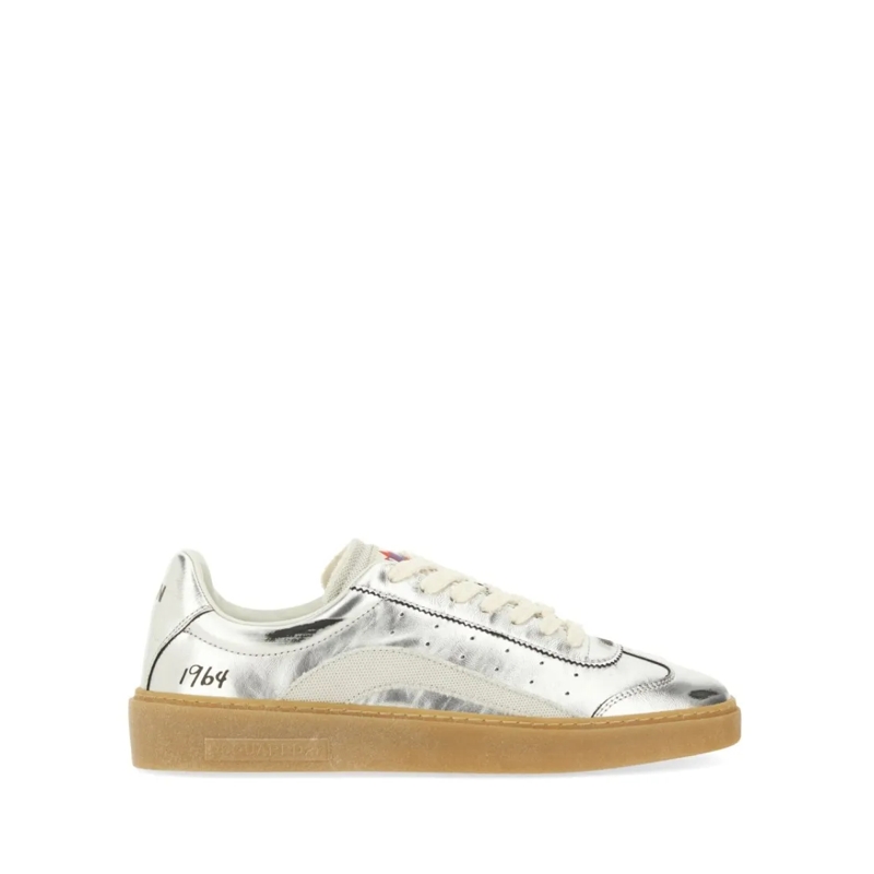 Dsquared2 Sneaker basse Metallic Low-Profile Sneakers With Distinctive Acc Neutrals