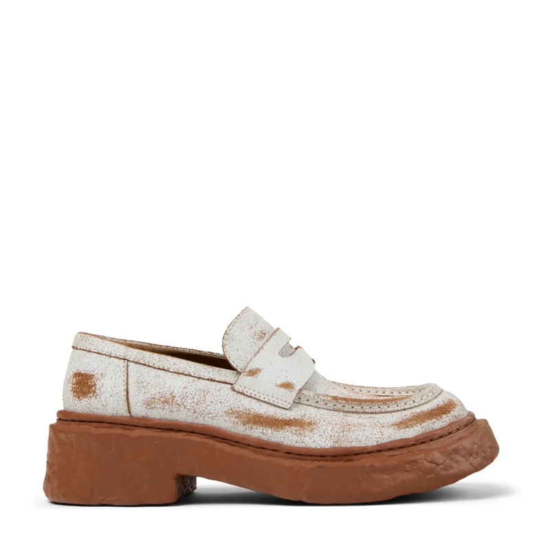 Camperlab Schnürschuhe Mokassins Vamonos weiss