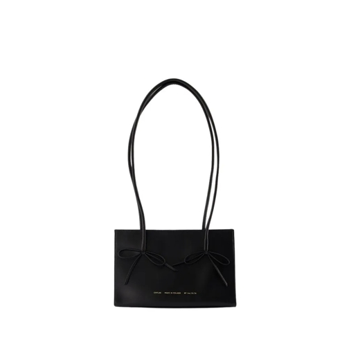 Chylak Fourre-tout Shopper Bag With Bows - Leather - Black Black