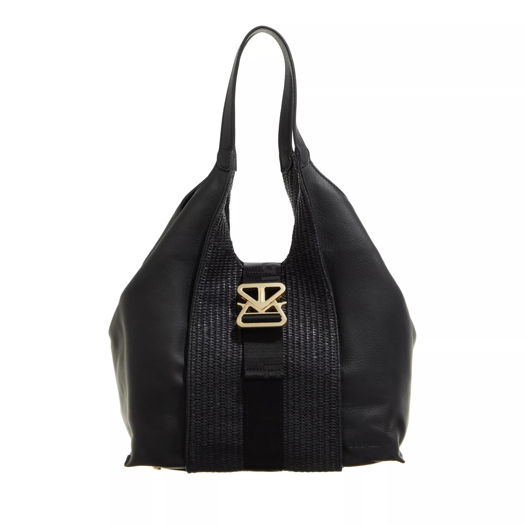 Bogner Hobo Bag - Zuoz Rafia Lottie Tote Lho - Gr. unisize - in Schwarz - für Damen