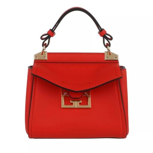 Givenchy Mini Mystic Satchel Bag Leather Red Axelremsväska