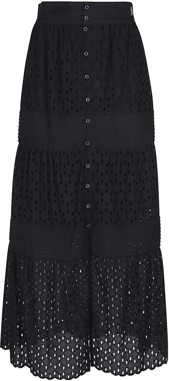 Thumbnail - Patrizia Pepe - Long Skirt Black - Größe 38 - schwarz