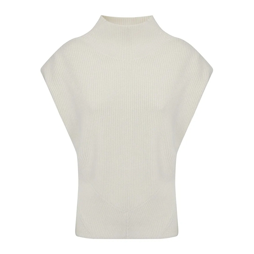 Iro Blusen Sleeveless Half Zip Sweater White