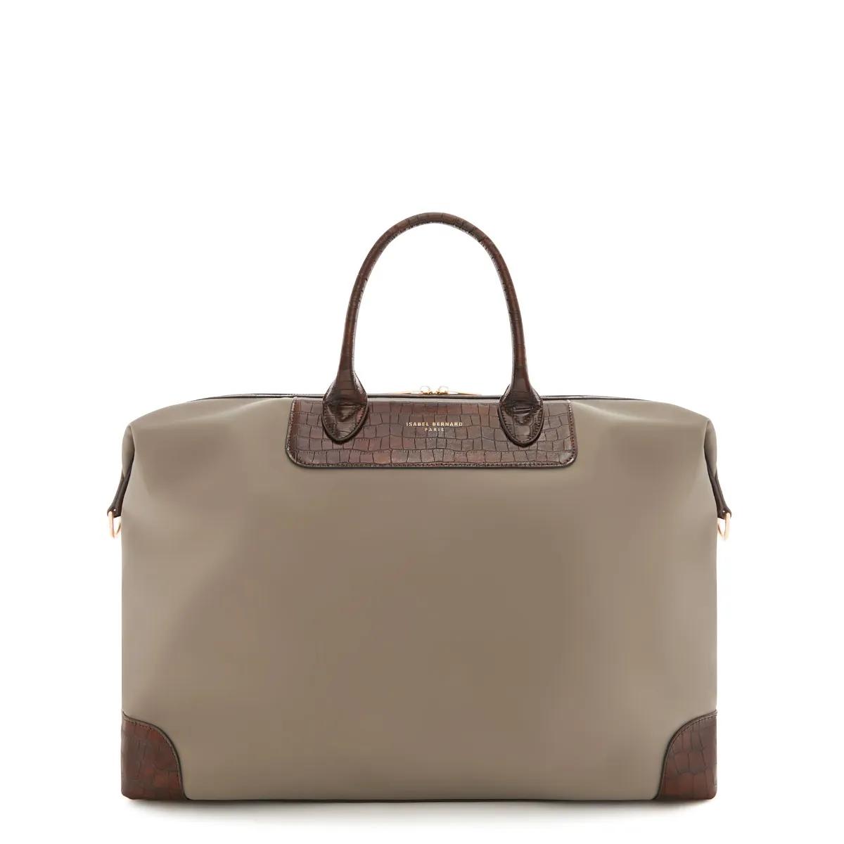 Isabel Bernard Crossbody Bags - Isabel Bernard damen Reisetasche Taupe IB20001-978 - Gr. unisize - in Taupe - für Damen