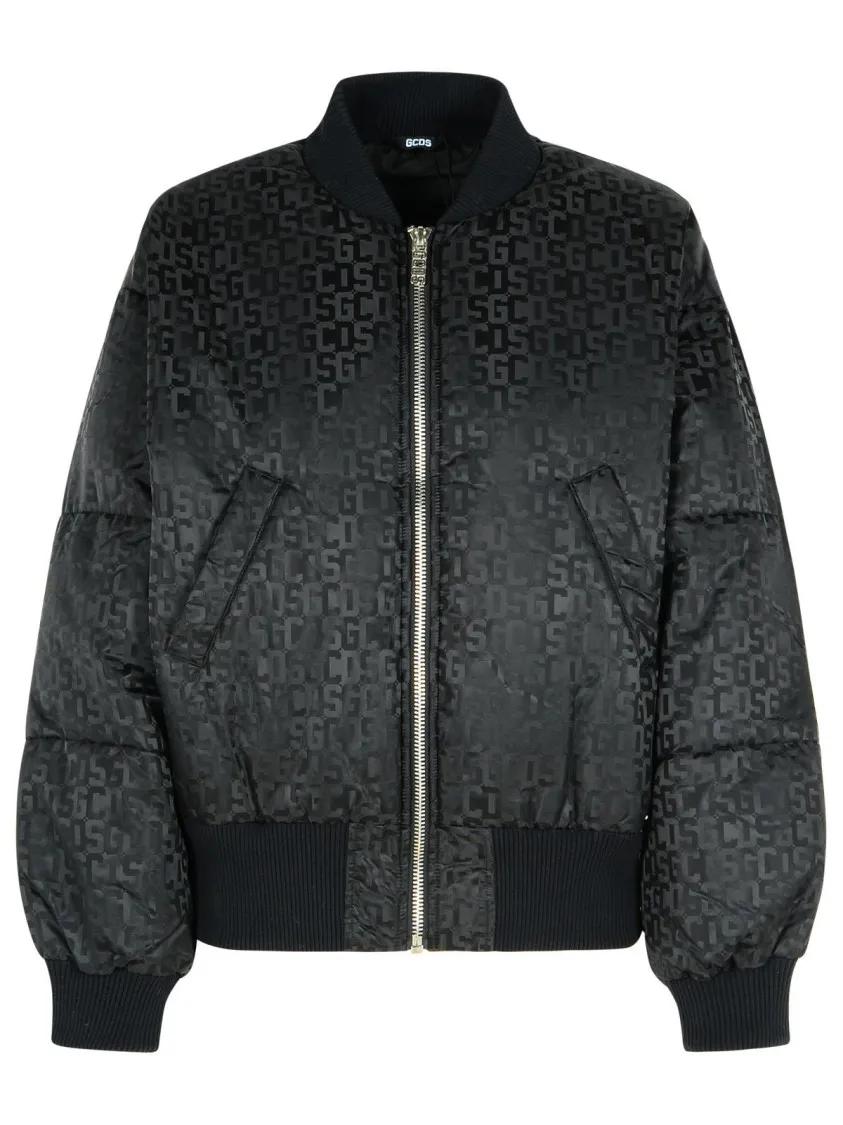 Gcds - Black Nylon Bomber Jacket - Größe XS - schwarz