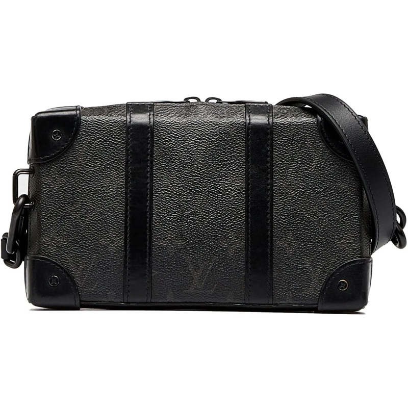 Louis Vuitton Sac à bandoulière Monogram Eclipse Soft Trunk Wallet Crossbody schwarz