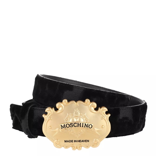 Moschino Belt Fantasia Nero Läderskärp
