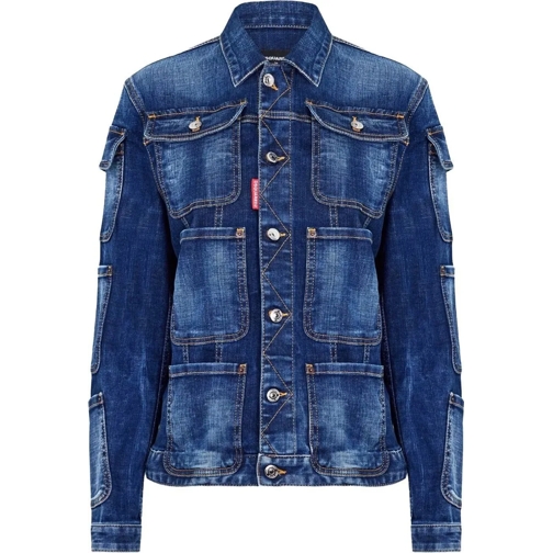 Dsquared2 Sommerjacken Tactical Jean Denim Jacket blau