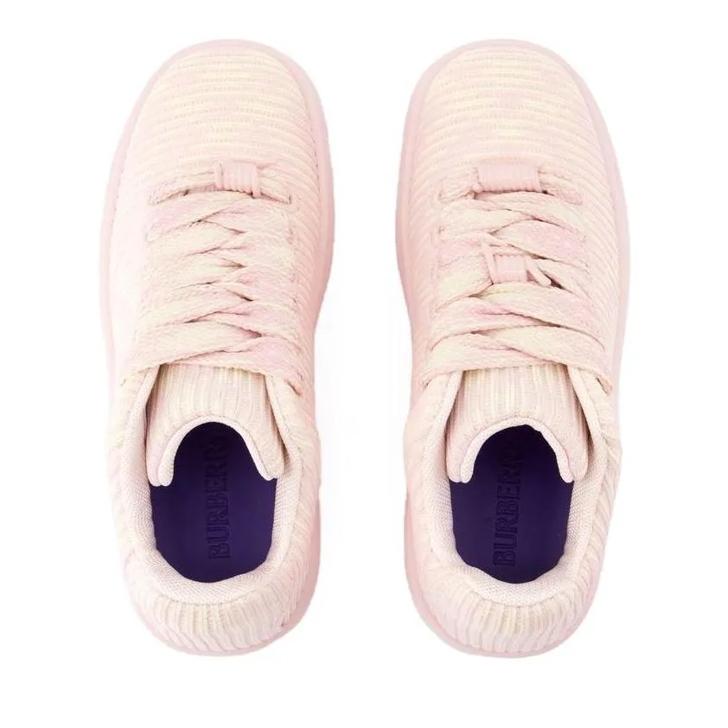 Burberry Lf Box Knit Sneakers - Synthetic - Pink Neutrals