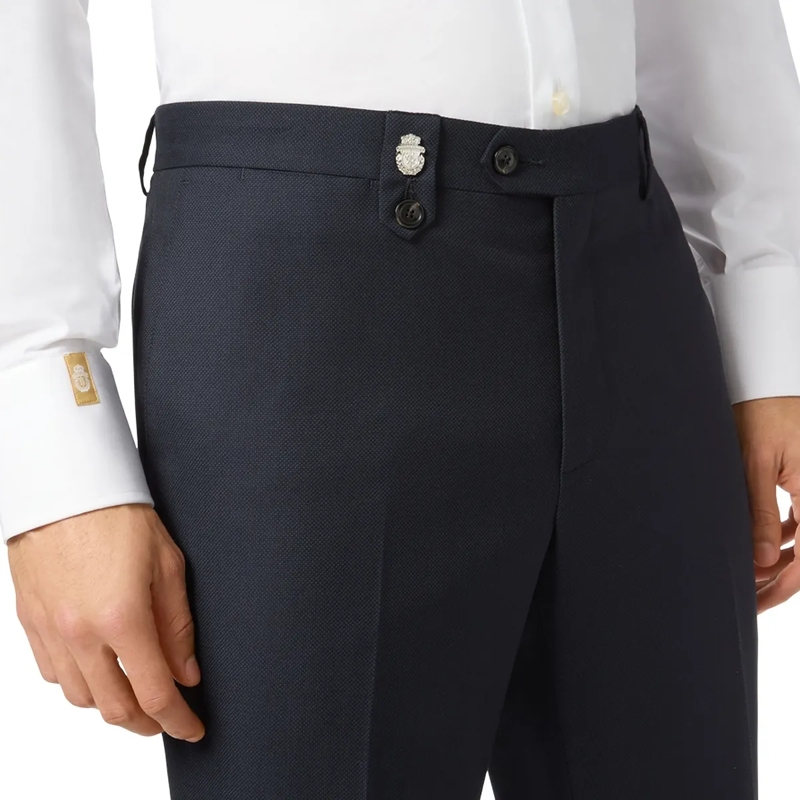 BILLIONAIRE Hose Lange Hose Chinos Fit dunkel-blau(Image 4)