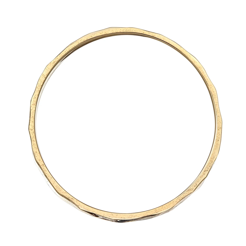 Kuzzoi Bandring Ring Bandring Herrenring Gehämmert 375er Gelbgold gold(Image 4)