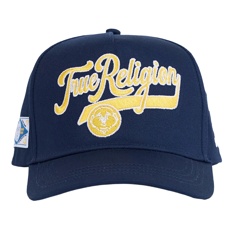 True Religion Hut - Cap mit Collgege-Spirit- Markater Schriftzug au blau
